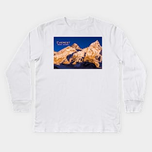 Everest sunset Kids Long Sleeve T-Shirt